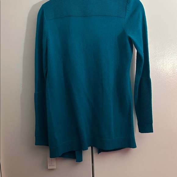 Charter Club Women's Teal Open Front Cardigan - Picture 7 of 7